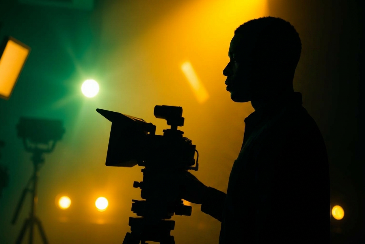 Behind the camera